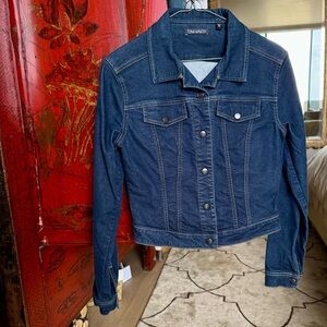 Tahari Dark Blue Denim Jacket